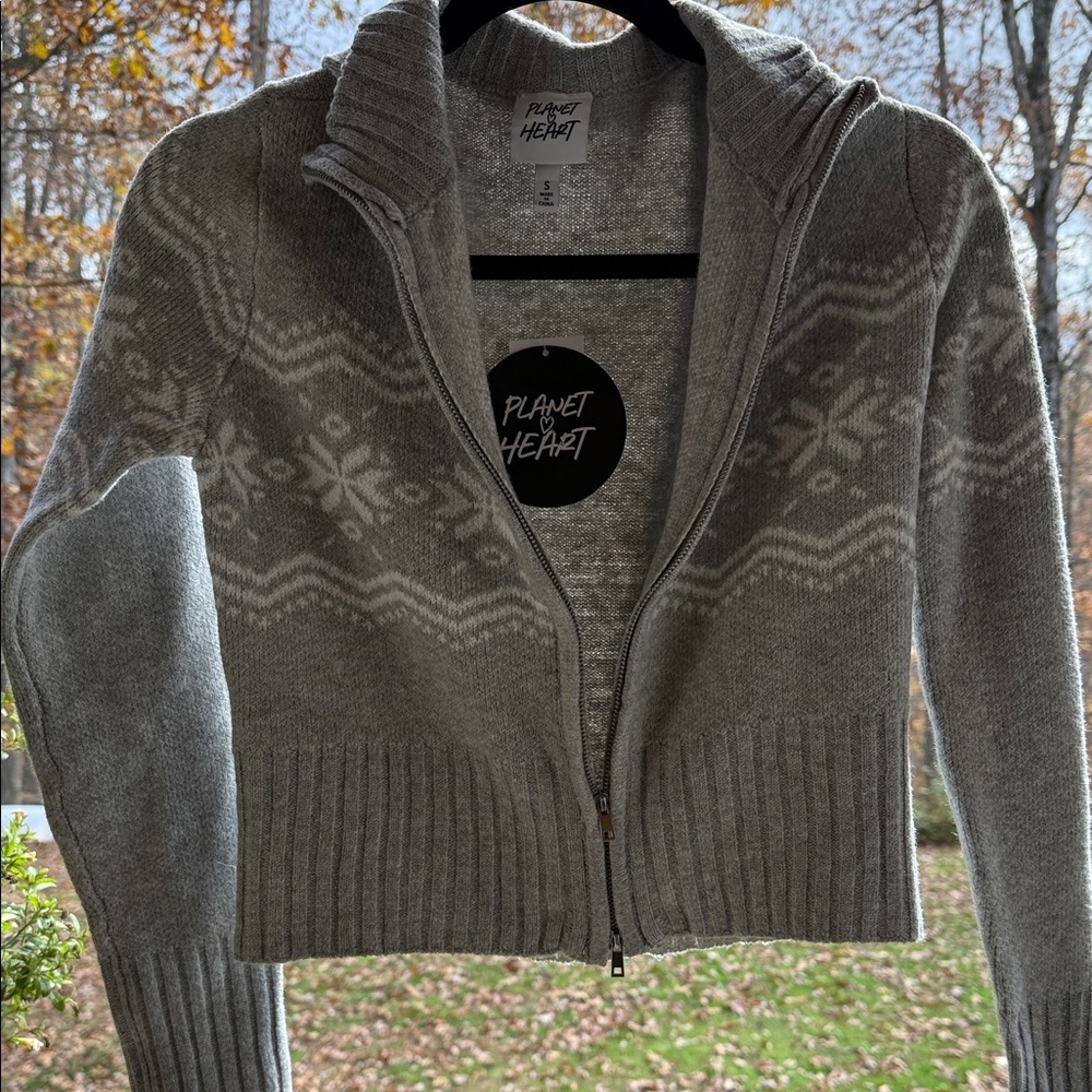 Planet Hart Women's Gray Cardigan Sweater​